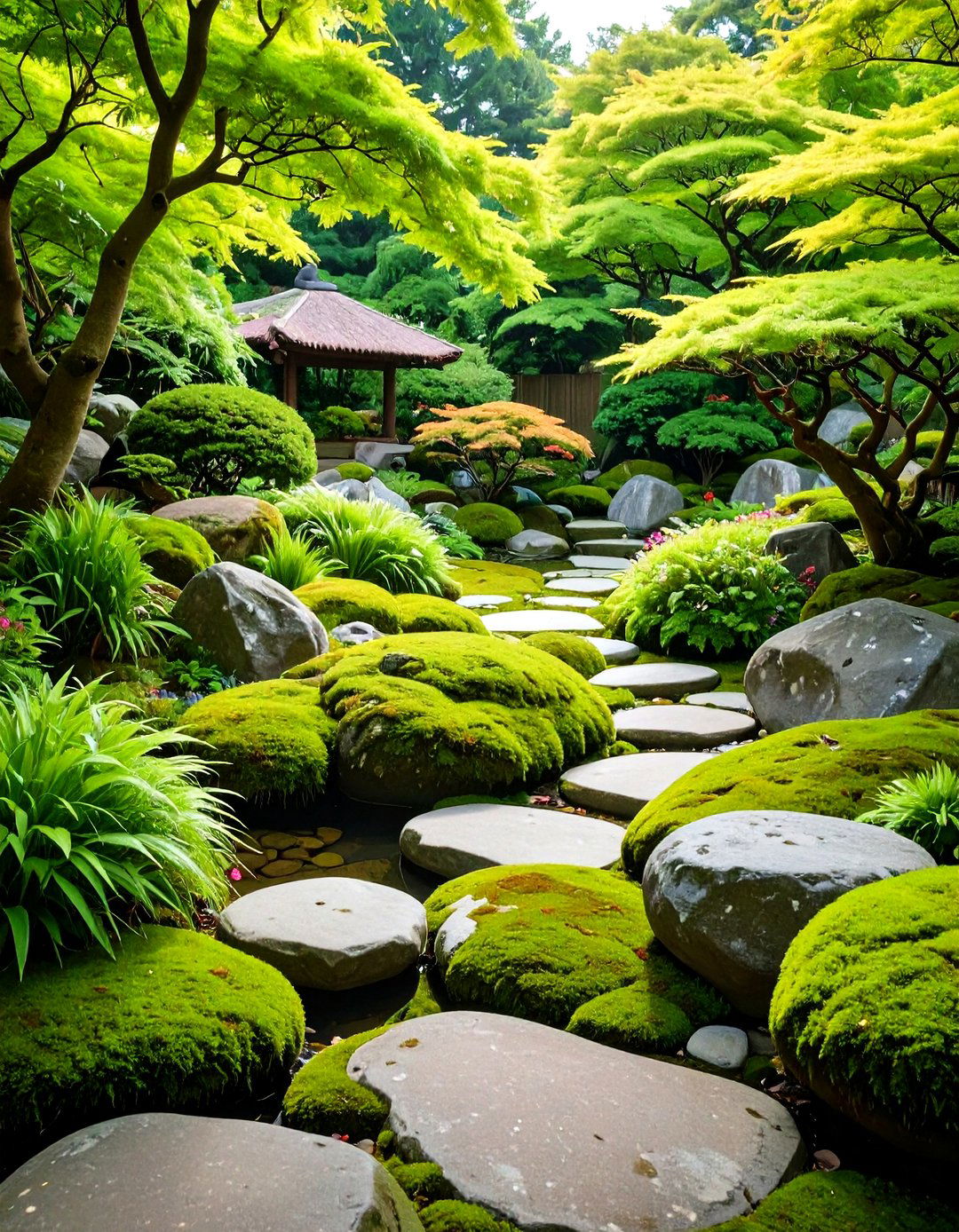 Japanese Style Rock and Moss Gardens - 20 Spring Garden Ideas