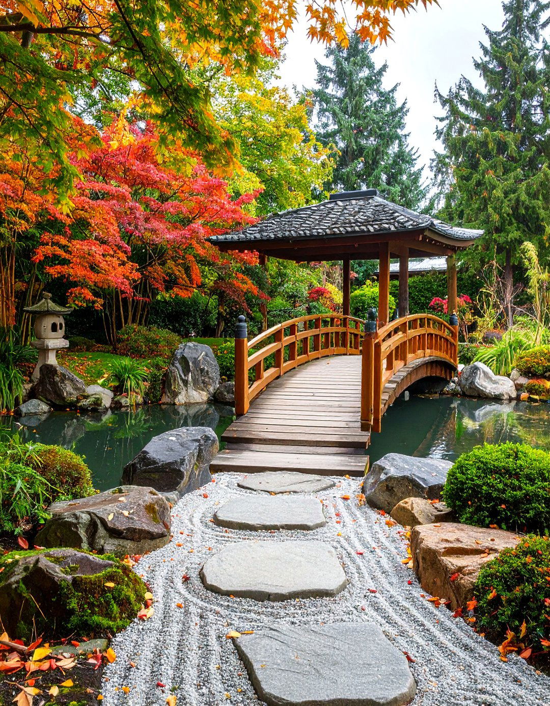 Japanese Zen Pond Landscaping with Meditation Elements - 20 Pond Landscaping Ideas
