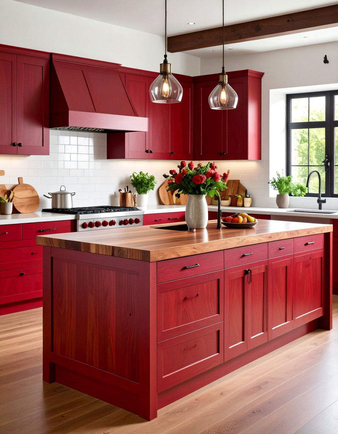 Jatoba Wood Countertop Brazilian Cherry Hardness - 20 Wood Countertop Ideas