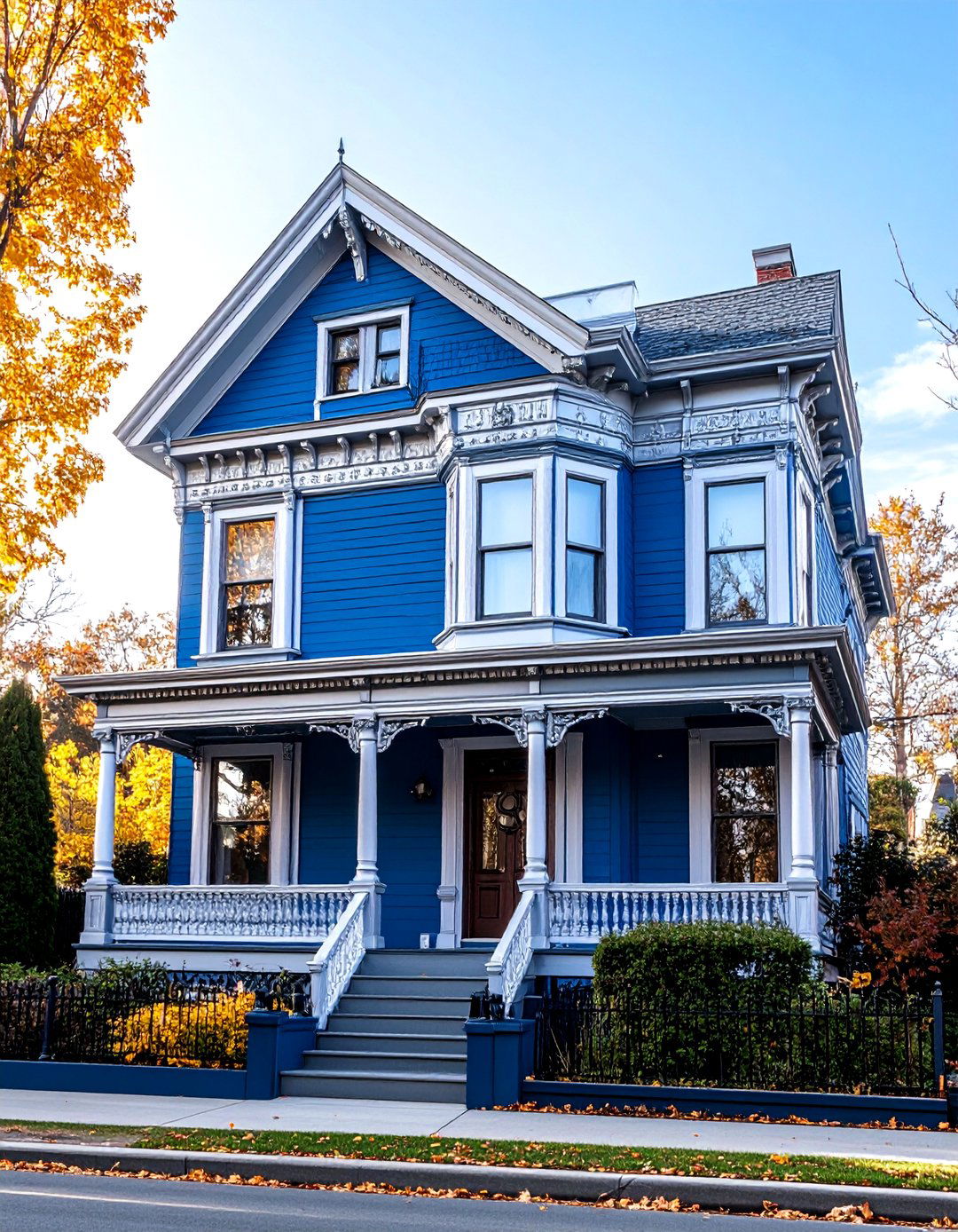 Jazz Age Blues Victorian House Color - 20 blue victorian house colors