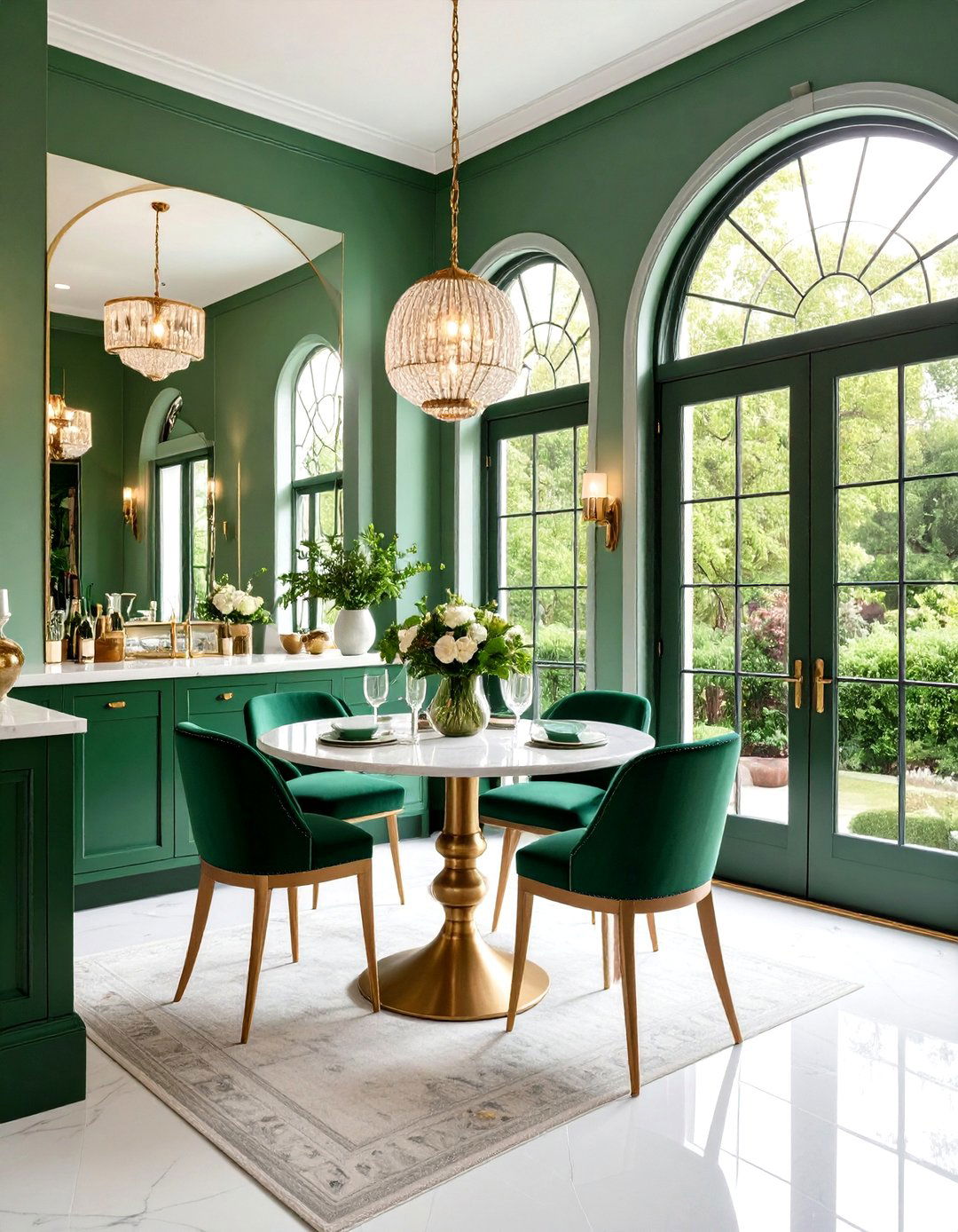 Jewel Box Butlers Pantry - 20 Emerald Green Kitchen Ideas