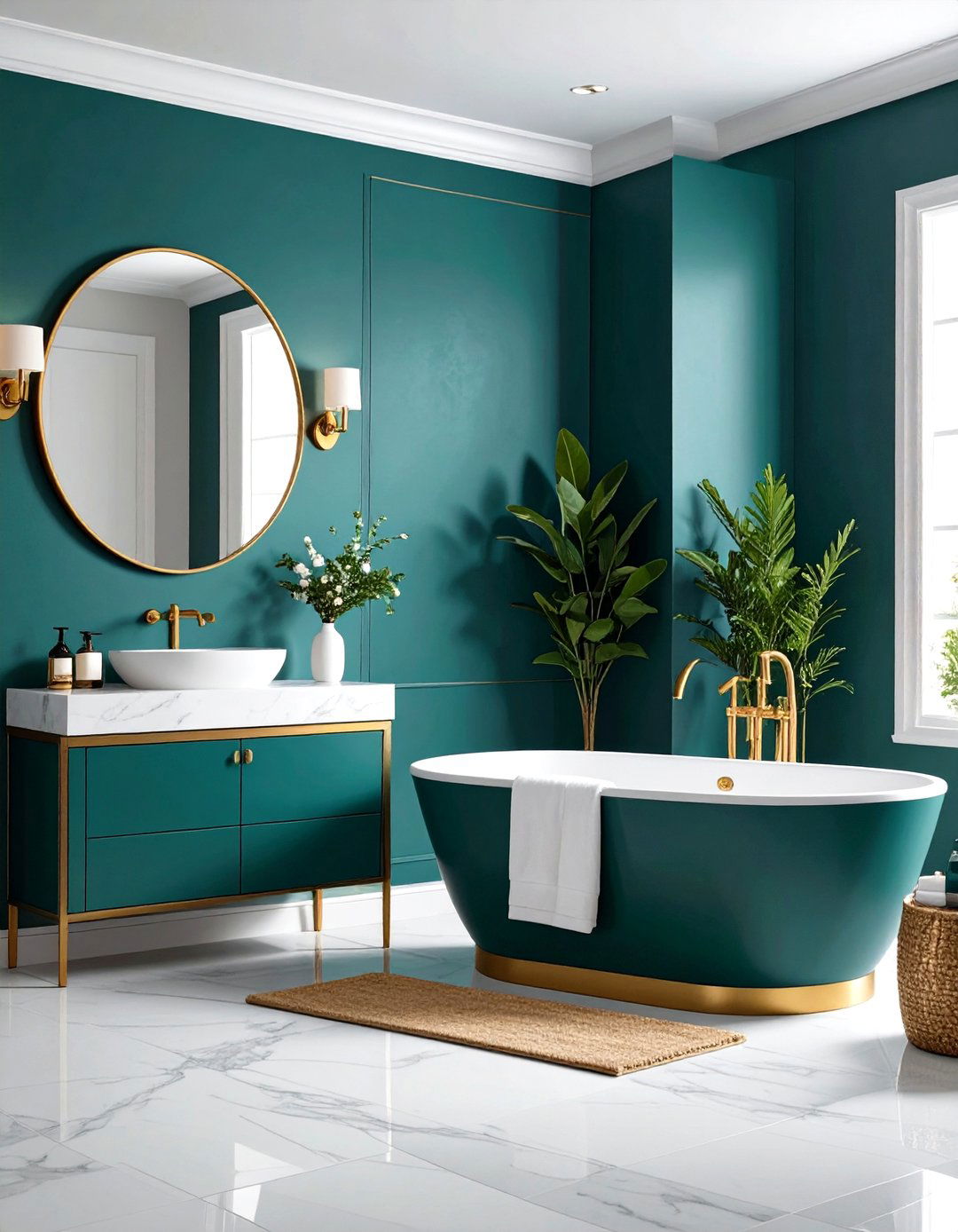 Jewel Tone Bathroom Spa Retreat Oasis - 20 Ways to Decorate With Jewel Tones