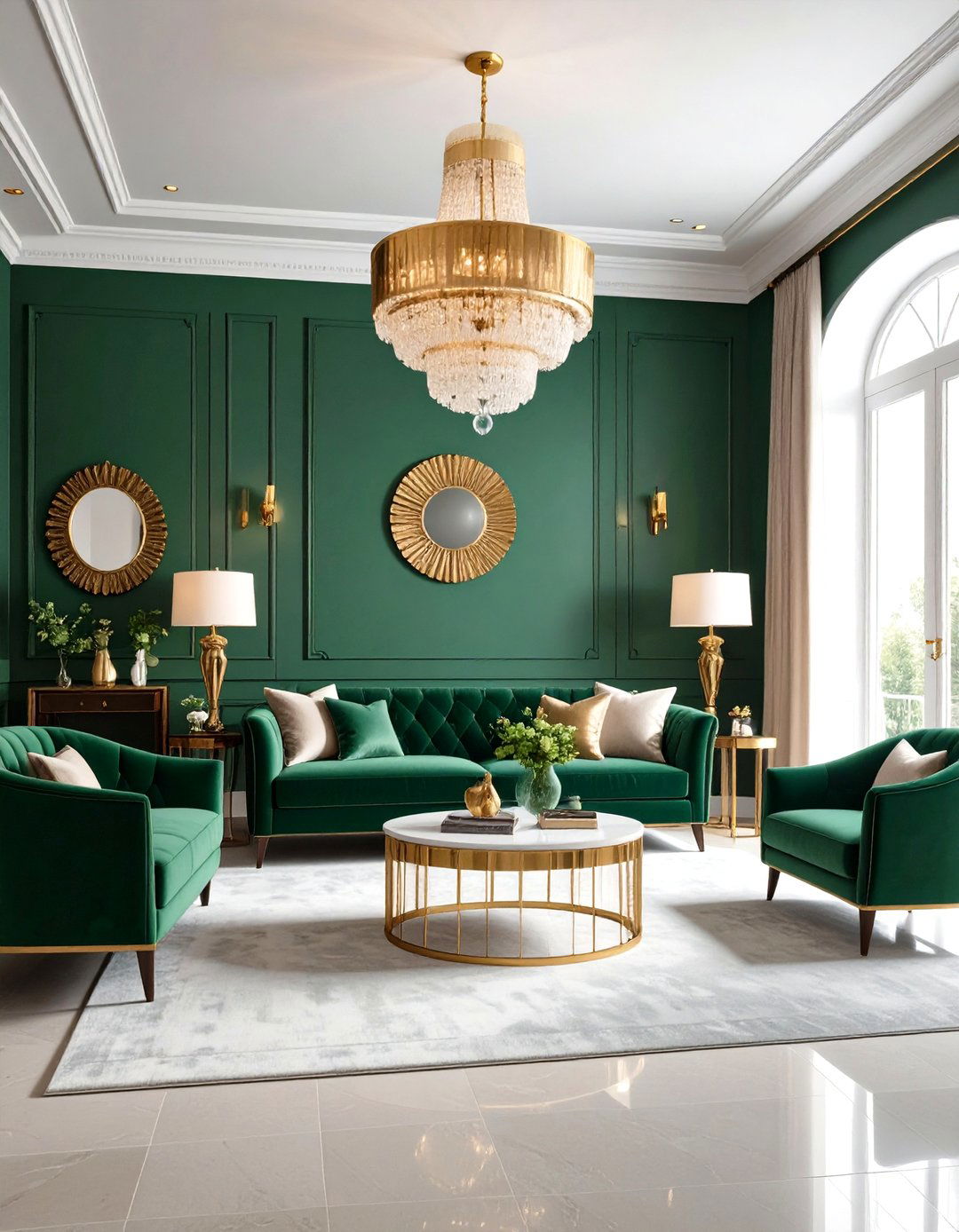Jewel Tone Color Drenched Living Room Sanctuary - 20 Ways to Decorate With Jewel Tones