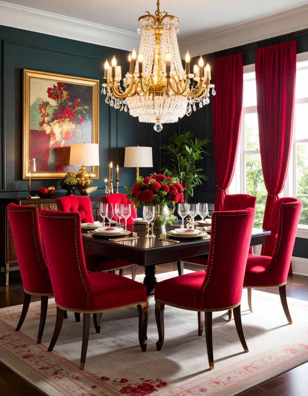 Jewel Tone Dining Room Palettes - 20 Glam Dining Room Ideas