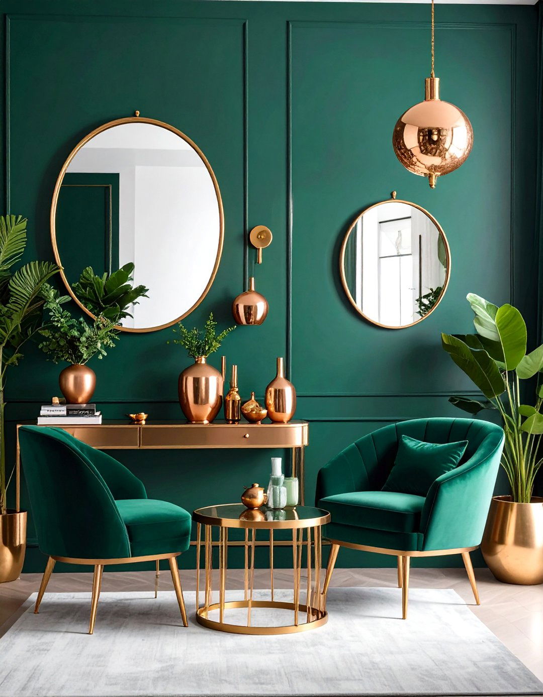 Jewel Tone Metallic Accent Luxury Combination - 20 Ways to Decorate With Jewel Tones