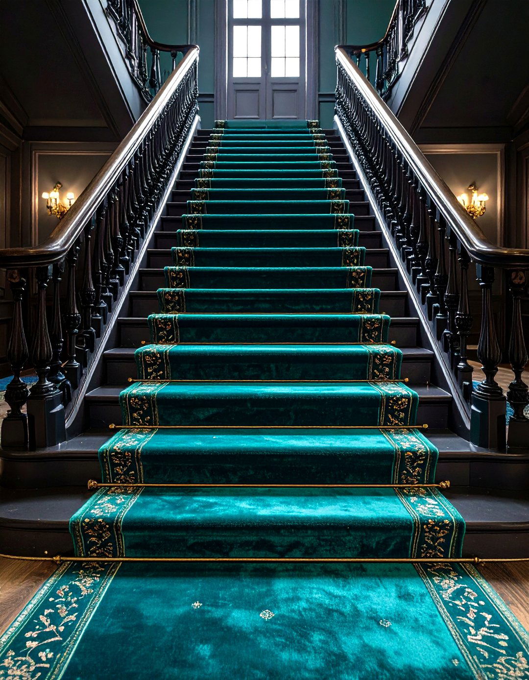 Jewel Tone Statement Piece - 20 Stair Runner Ideas