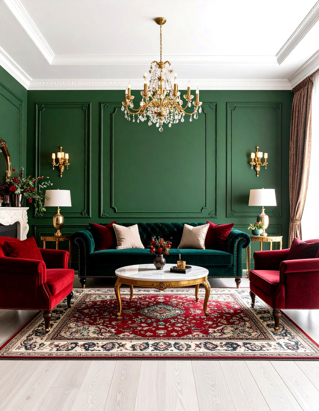 Jewel Toned Maximalist Living Room Design - 20 Maximalist Living Room Design Ideas