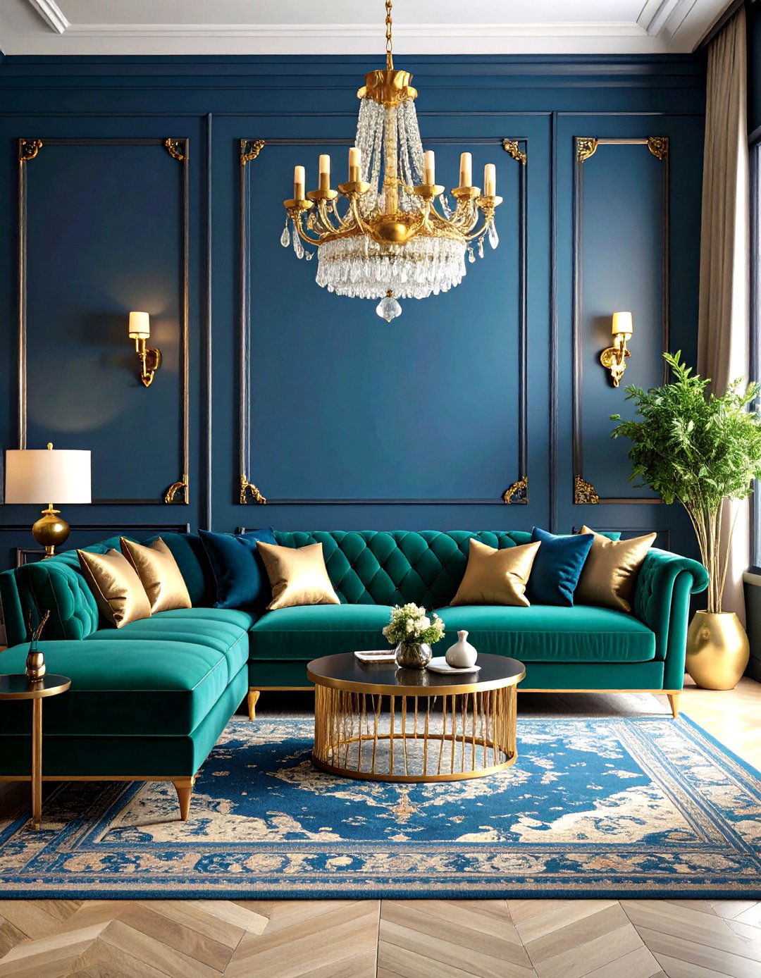 Jewel Toned Maximalist Luxury Living Room - 20 Luxury Living Room Ideas