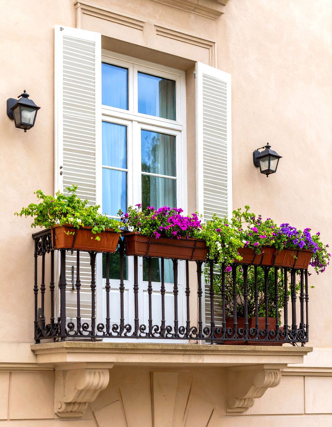 Juliet Loft Balcony with French Door Integration - 20 Loft Balcony Ideas