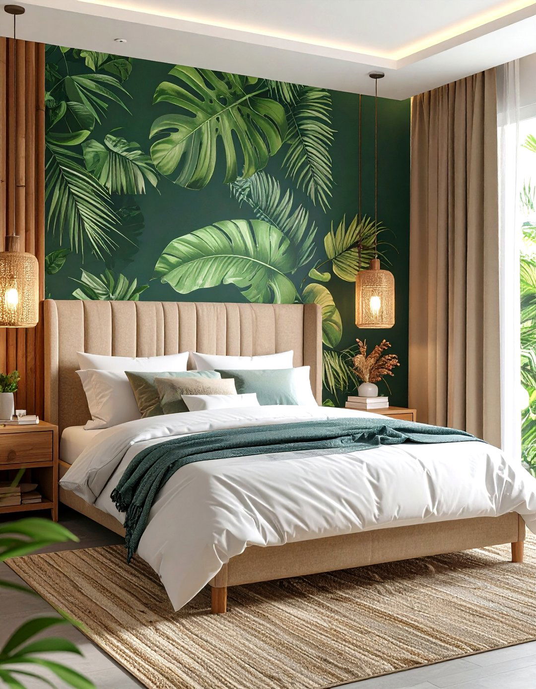 Jungle Print Wallpaper Jungle Themed Bedroom - 20 Jungle-themed Bedroom Ideas