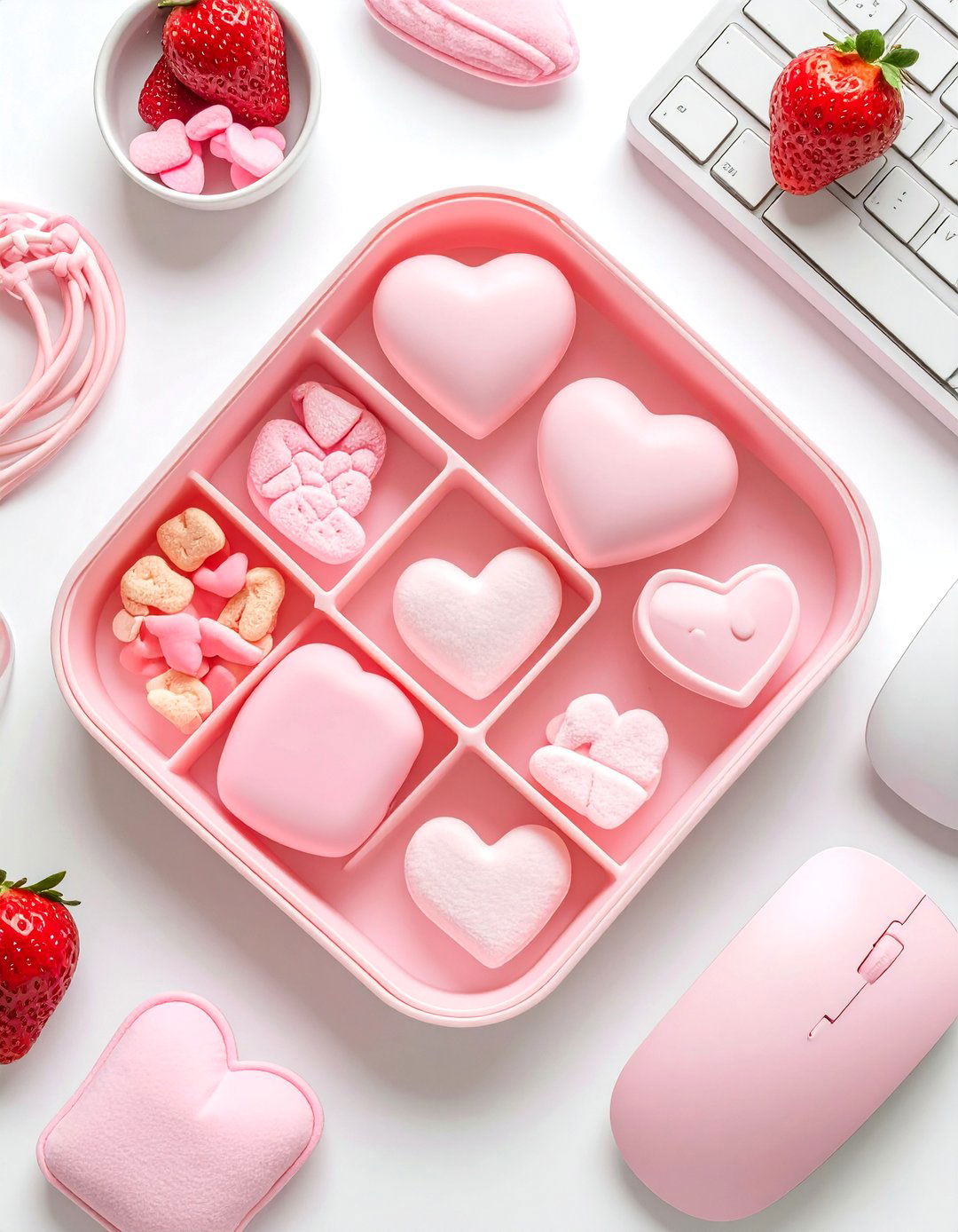 Kawaii Desk Accessory Hub Gamer Girl Room - 20 Gamer Girl Room Ideas