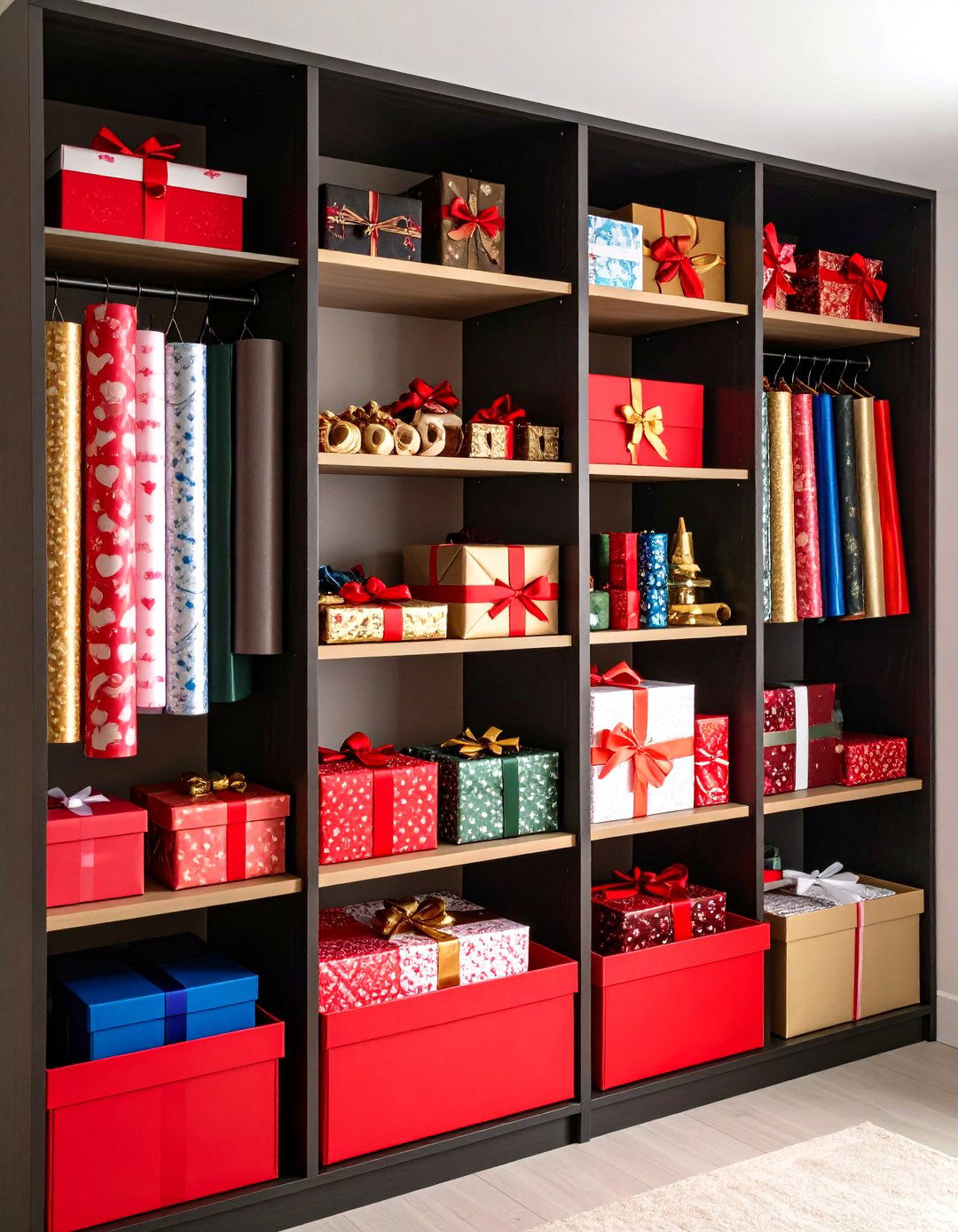 Keep Gift Wrap Organized - 20 Small Closet Storage Ideas