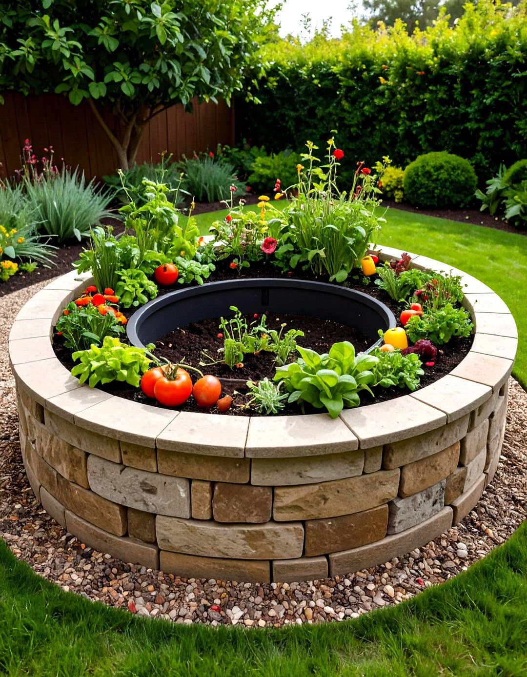 Keyhole Garden Layout for Water Wise Abundance - 20 Garden Layout Ideas