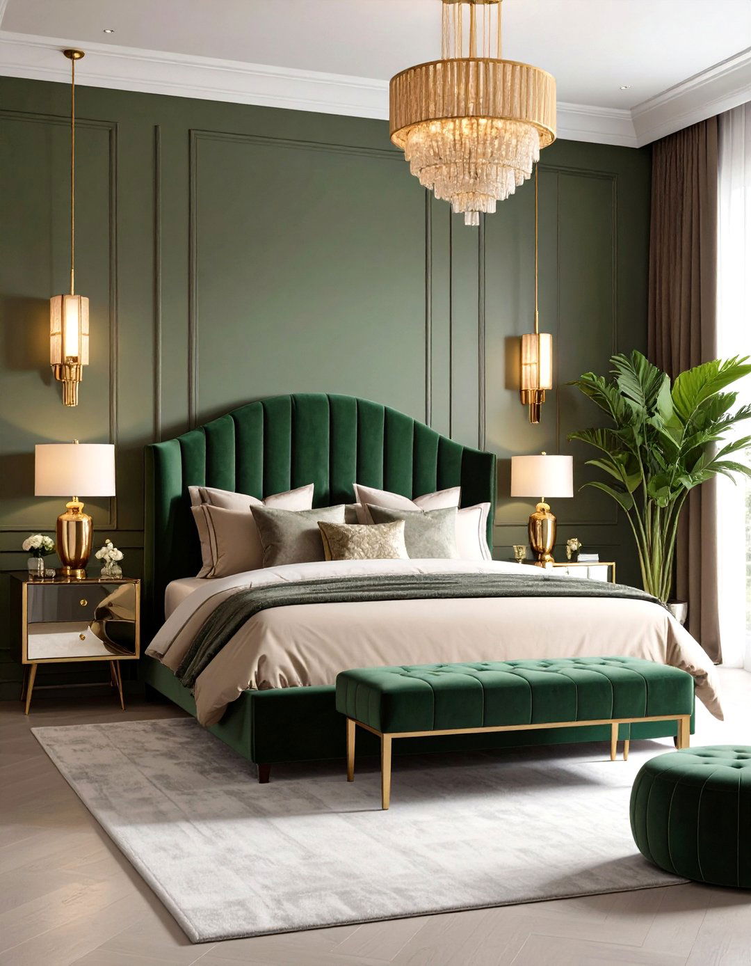Khaki Bedroom Art Deco Revival - 20 Khaki Bedroom Ideas