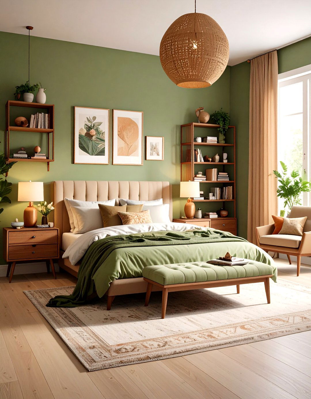 Khaki Bedroom Eclectic Maximalist - 20 Khaki Bedroom Ideas