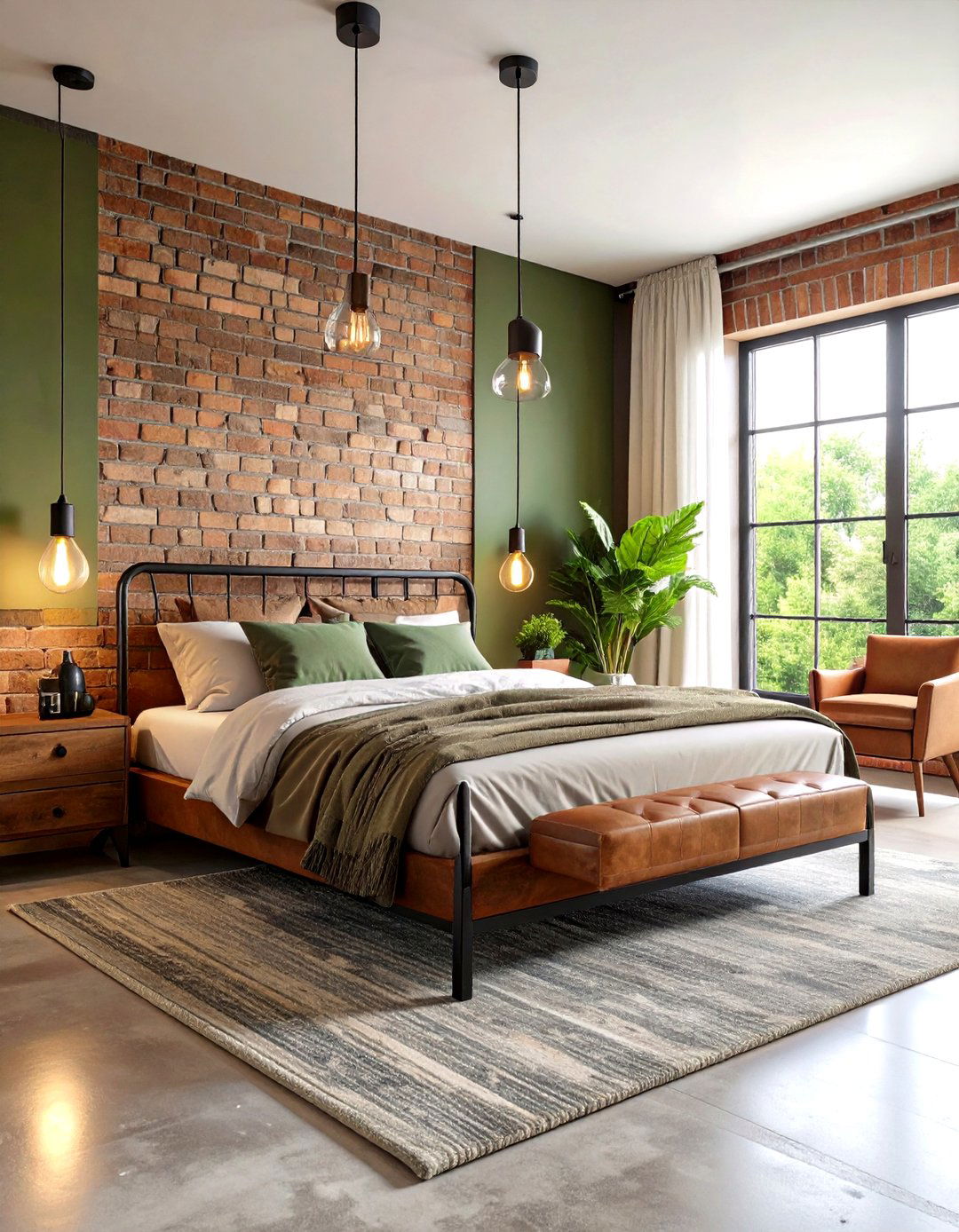 Khaki Bedroom Industrial Chic - 20 Khaki Bedroom Ideas