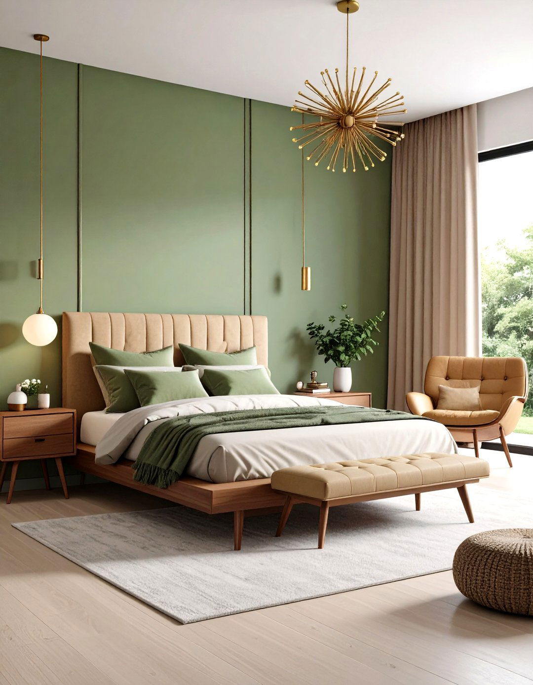 Khaki Bedroom Mid Century Modern - 20 Khaki Bedroom Ideas