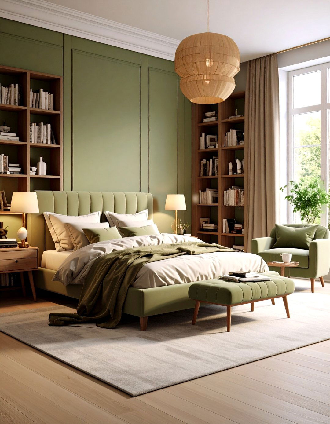 Khaki Bedroom Reading Retreat - 20 Khaki Bedroom Ideas
