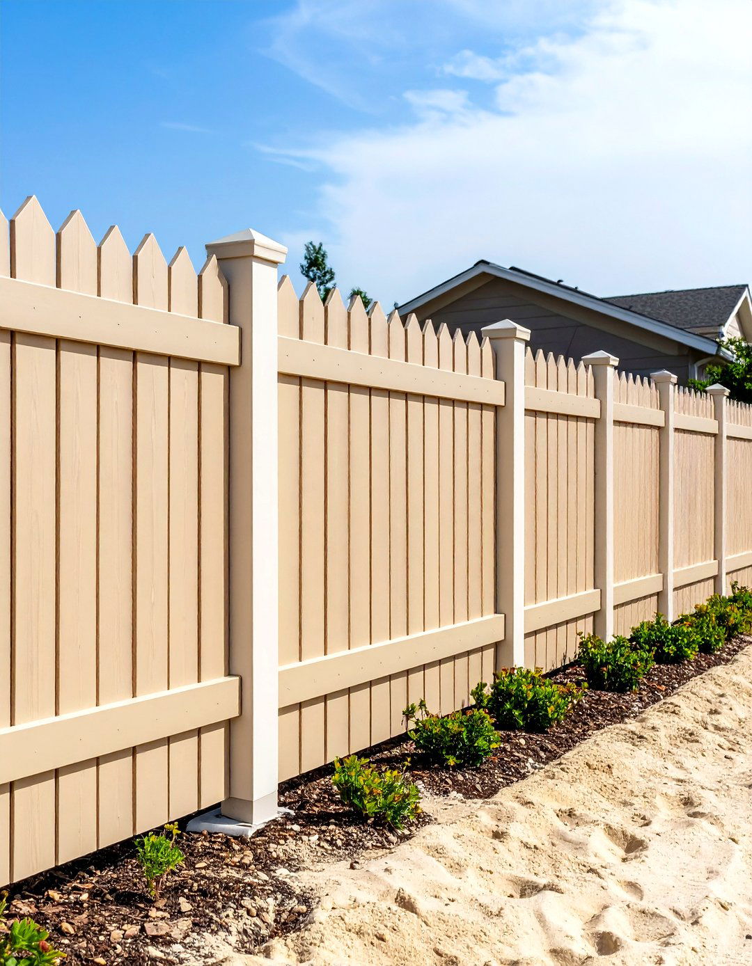 Khaki Tan - 20 Vinyl Fence Colors