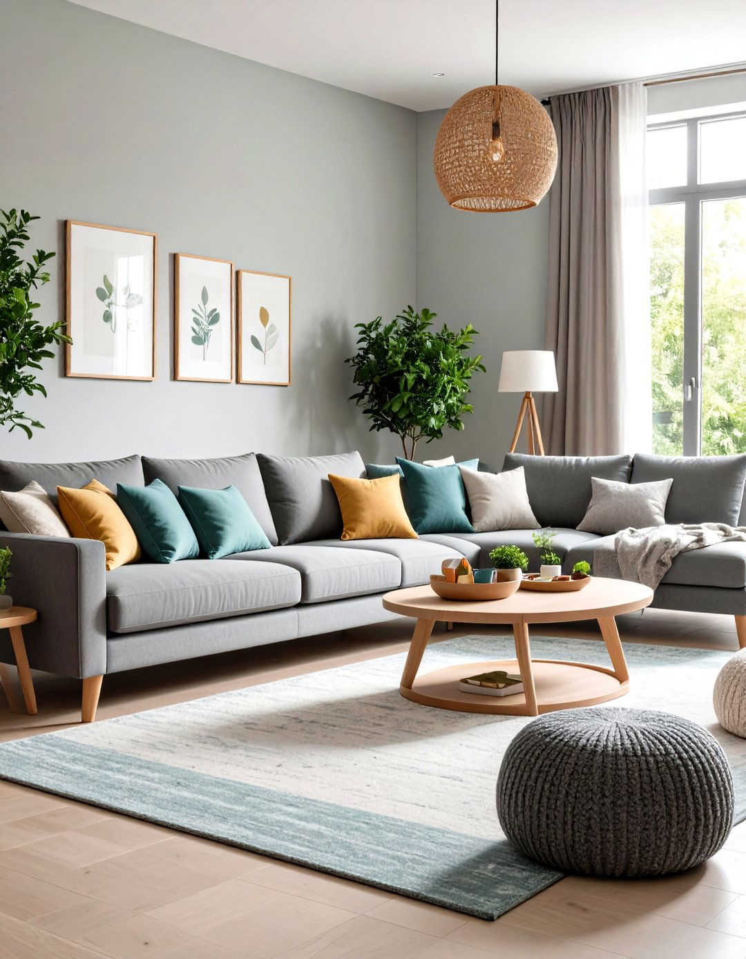 Kid Friendly Grey and Yellow Living Room Balances Style and Durability - 20 Grey and Yellow Living Room Ideas