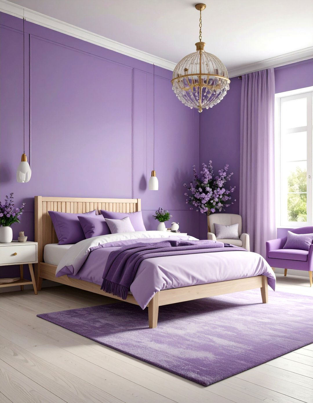 Kids Room Paint Soft Purple Ombre Effect - 20 Kids Room Paint Ideas