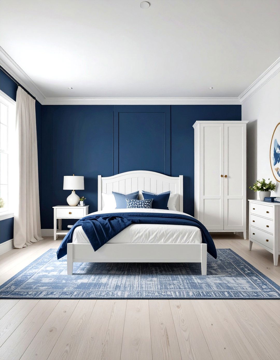 Kids Room Paint Sophisticated Navy and White - 20 Kids Room Paint Ideas