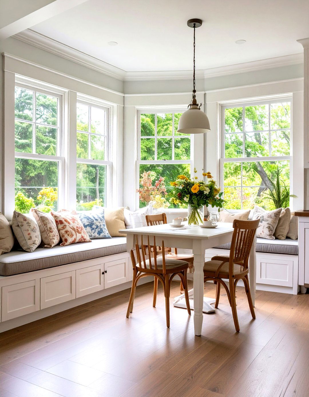 Kitchen Breakfast Nook Window Seat Design - 20 Window Seat Ideas