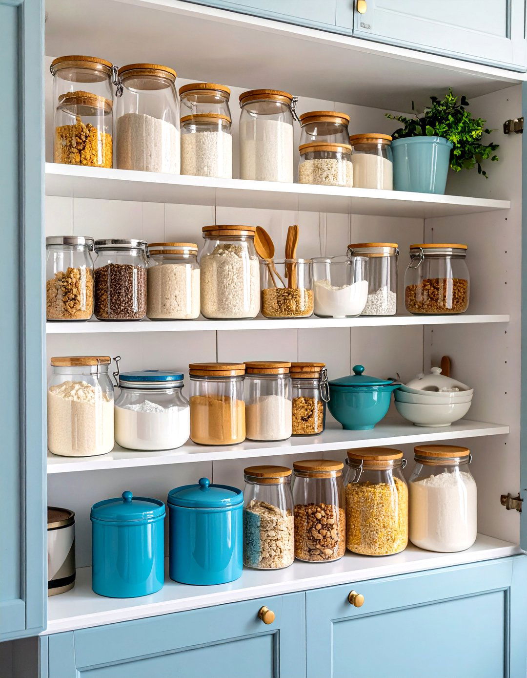 Kitchen Cabinet Organization Through Baking Zone Creation - 20 Kitchen Cabinet Organization Ideas