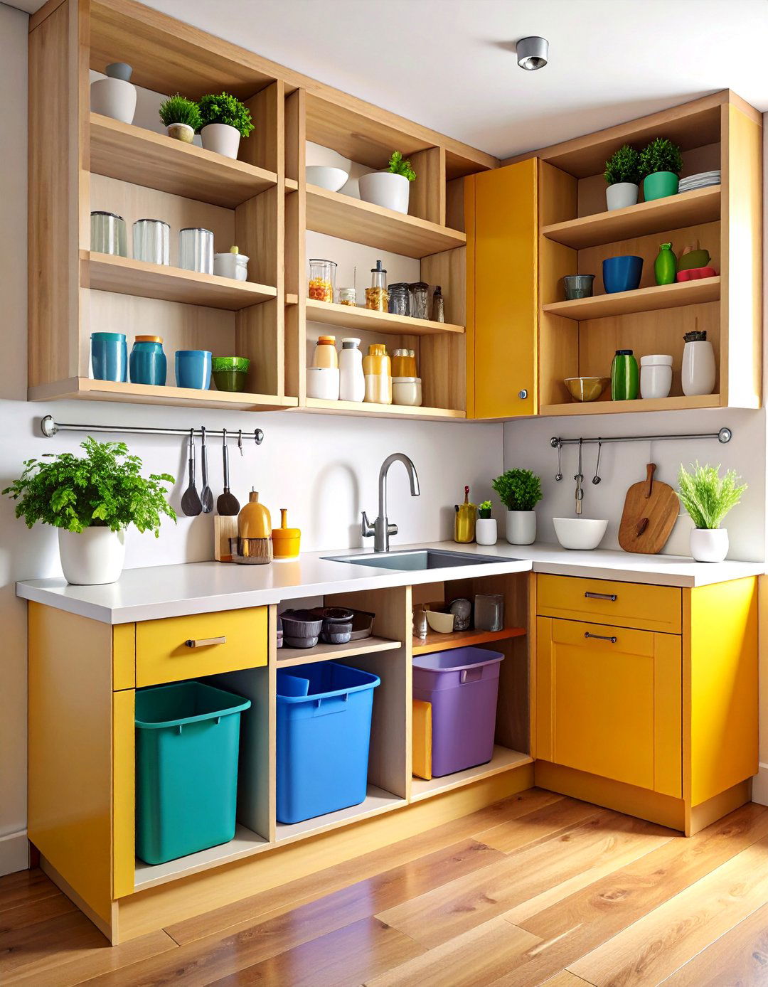 Kitchen Cabinet Organization Using Under Sink Maximization Systems - 20 Kitchen Cabinet Organization Ideas