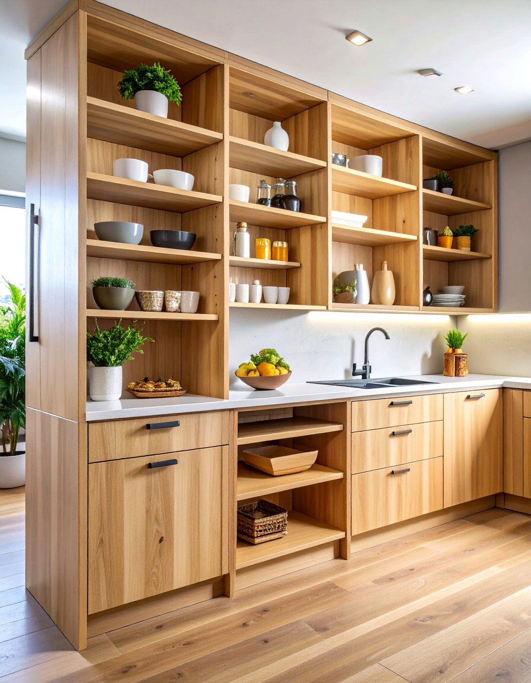 Kitchen Cabinet Organization with Pull Out Pantry Systems - 20 Kitchen Cabinet Organization Ideas
