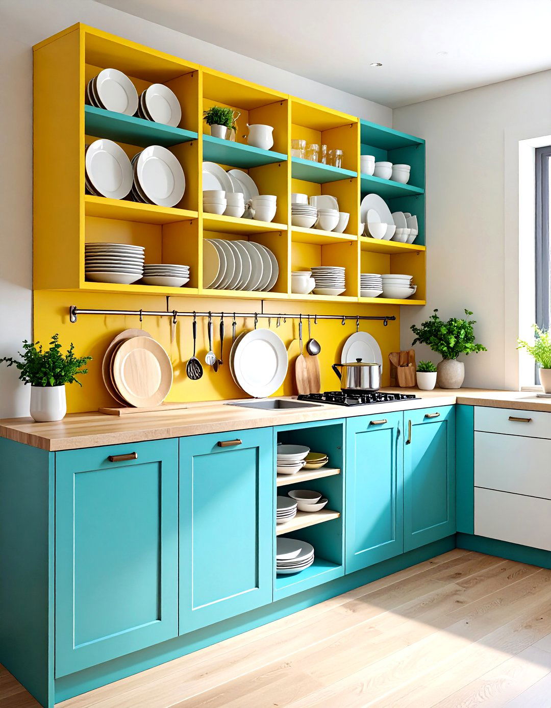 Kitchen Corner Plate Rack Display - 20 Kitchen Corner Ideas
