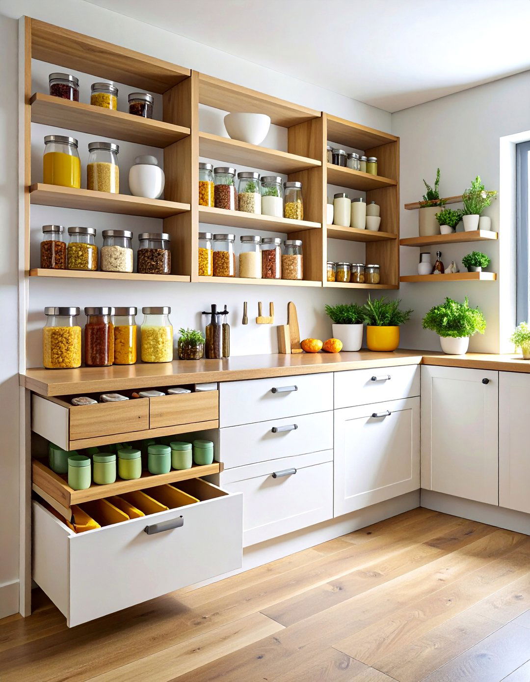 Kitchen Corner Spice Storage Solution - 20 Kitchen Corner Ideas