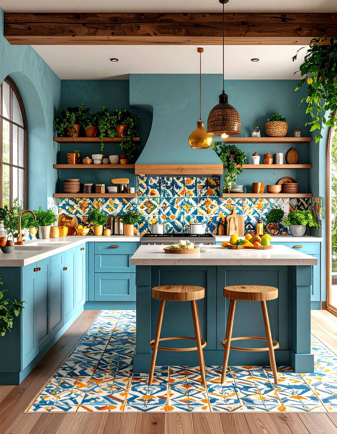 Kitchen Focused Mediterranean Interior Design - 20 Mediterranean Interior Design Ideas