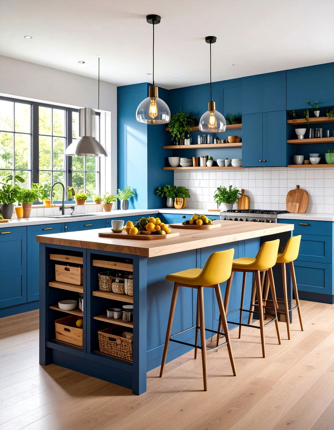 Kitchen Island Storage with Breakfast Bar and Supply Organization - 20 Kitchen Island Storage Ideas