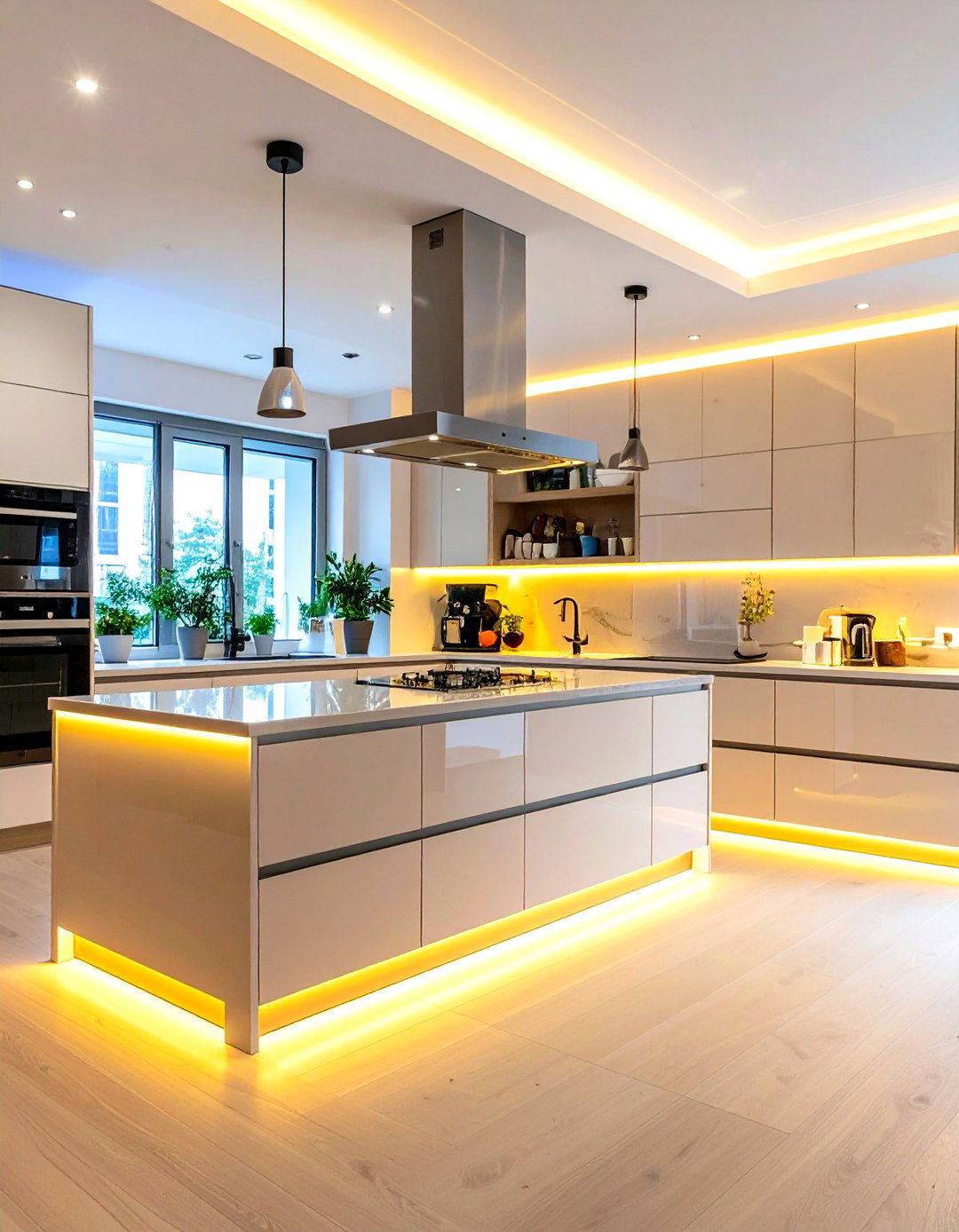 Kitchen Lighting Color Temperature Customization - 20 Kitchen Lighting Ideas