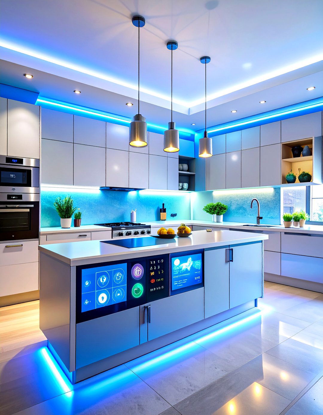 Kitchen Lighting Smart Technology Integration - 20 Kitchen Lighting Ideas