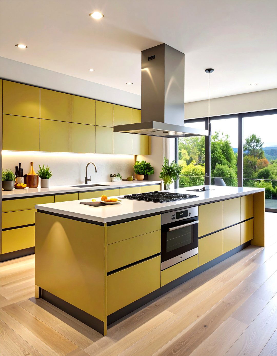 Kitchen Peninsula with Concealed Appliance Integration - 20 Kitchen Peninsula Ideas