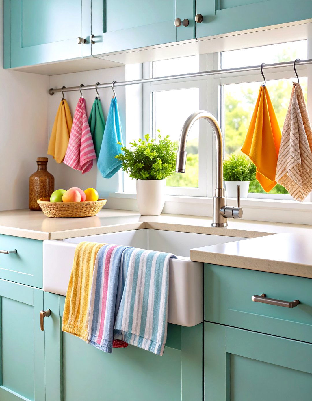Kitchen Sink Command Strip Hanging System - 20 Kitchen Sink Organization Ideas
