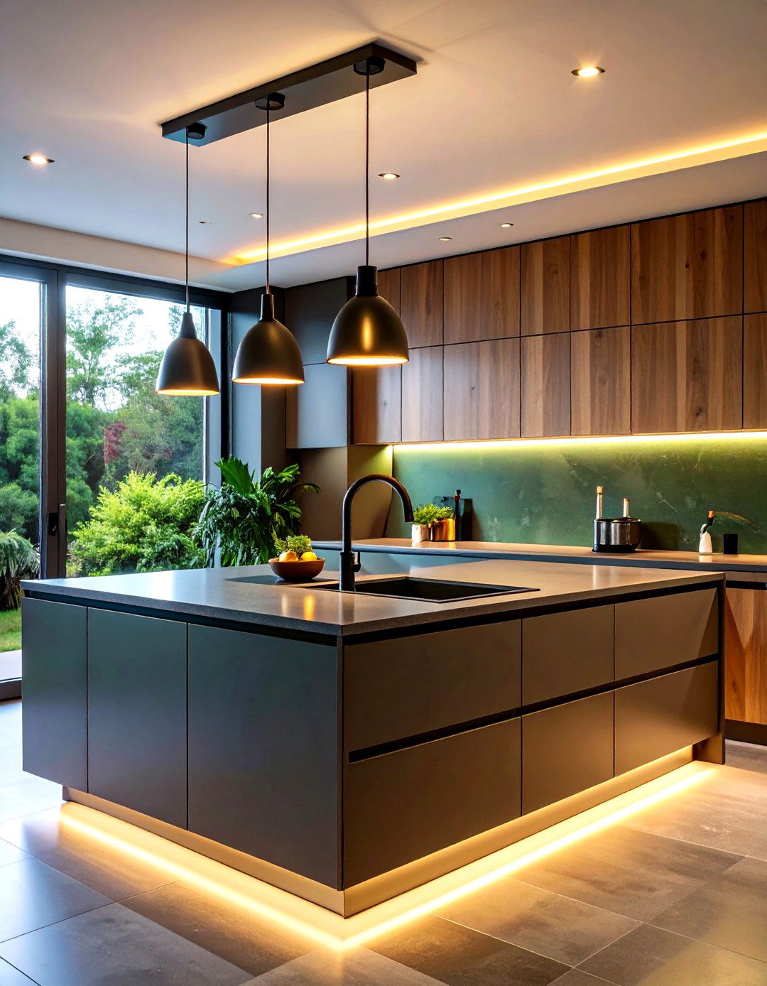 Kitchen Sink Lighting with Smart Technology Integration - 20 Kitchen Sink Lighting Ideas