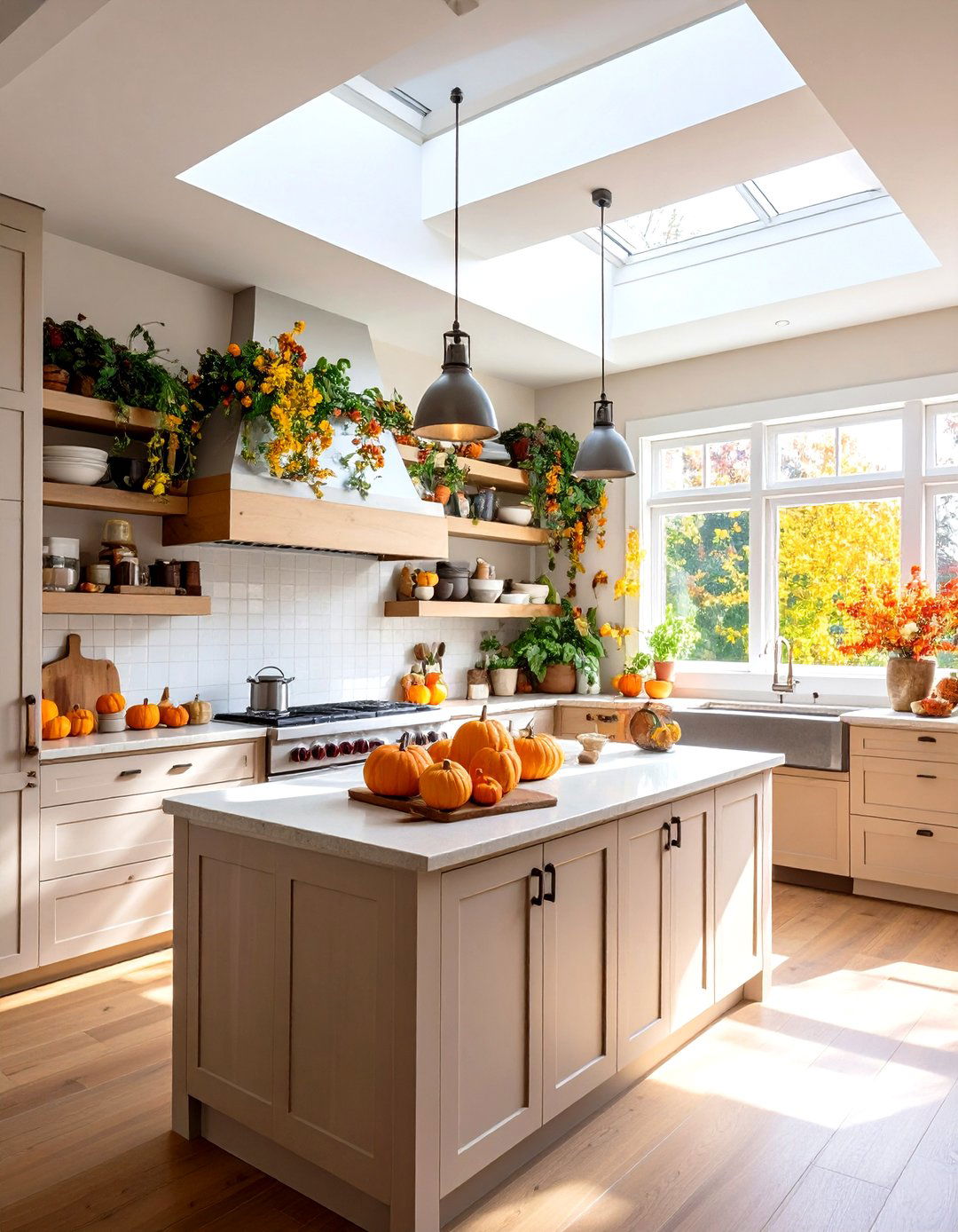 Kitchen Soffit Seasonal Decor Display - 20 Kitchen Soffit Ideas