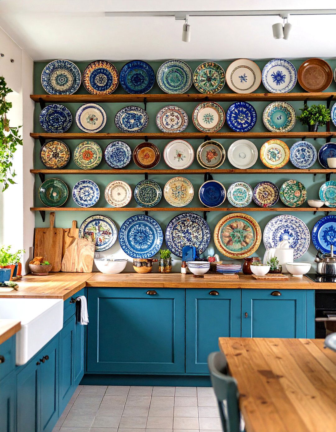Kitchen Wall Decorative Plate Display - 20 Kitchen Wall Decor Ideas
