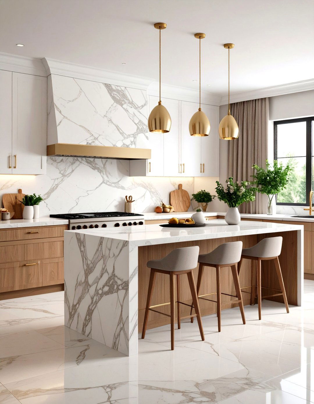 Kitchen Wall Statement Stone Feature - 20 Kitchen Wall Decor Ideas