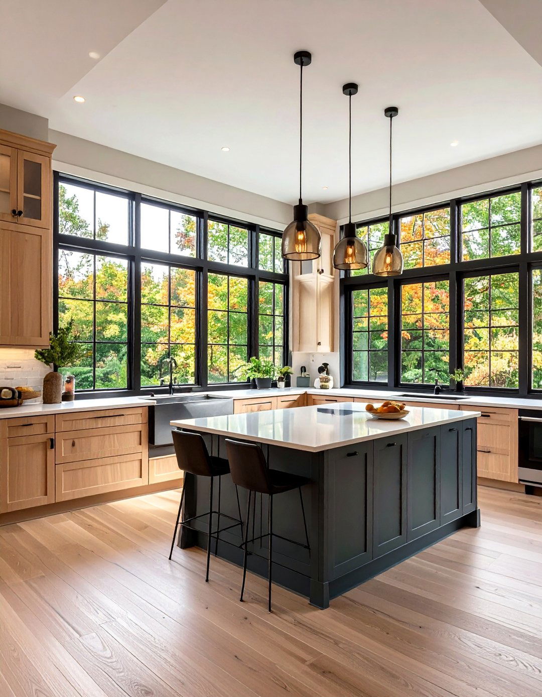 Kitchen Window Corner Glass Design - 20 Kitchen Window Ideas