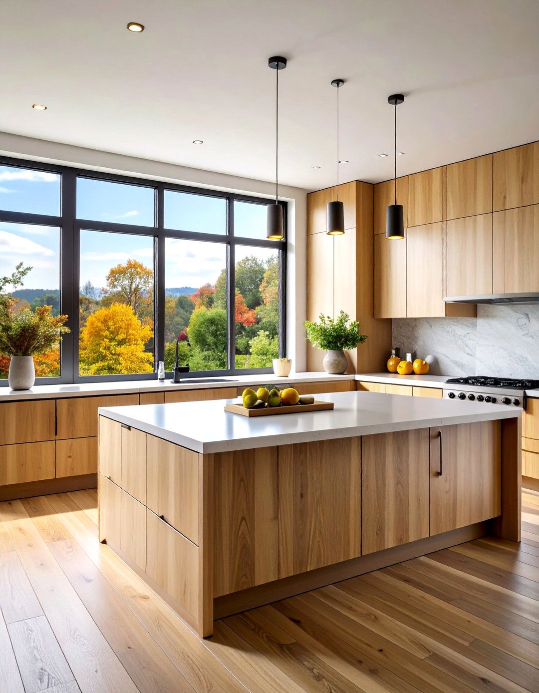 Kitchen Window Frameless Contemporary Design - 20 Kitchen Window Ideas