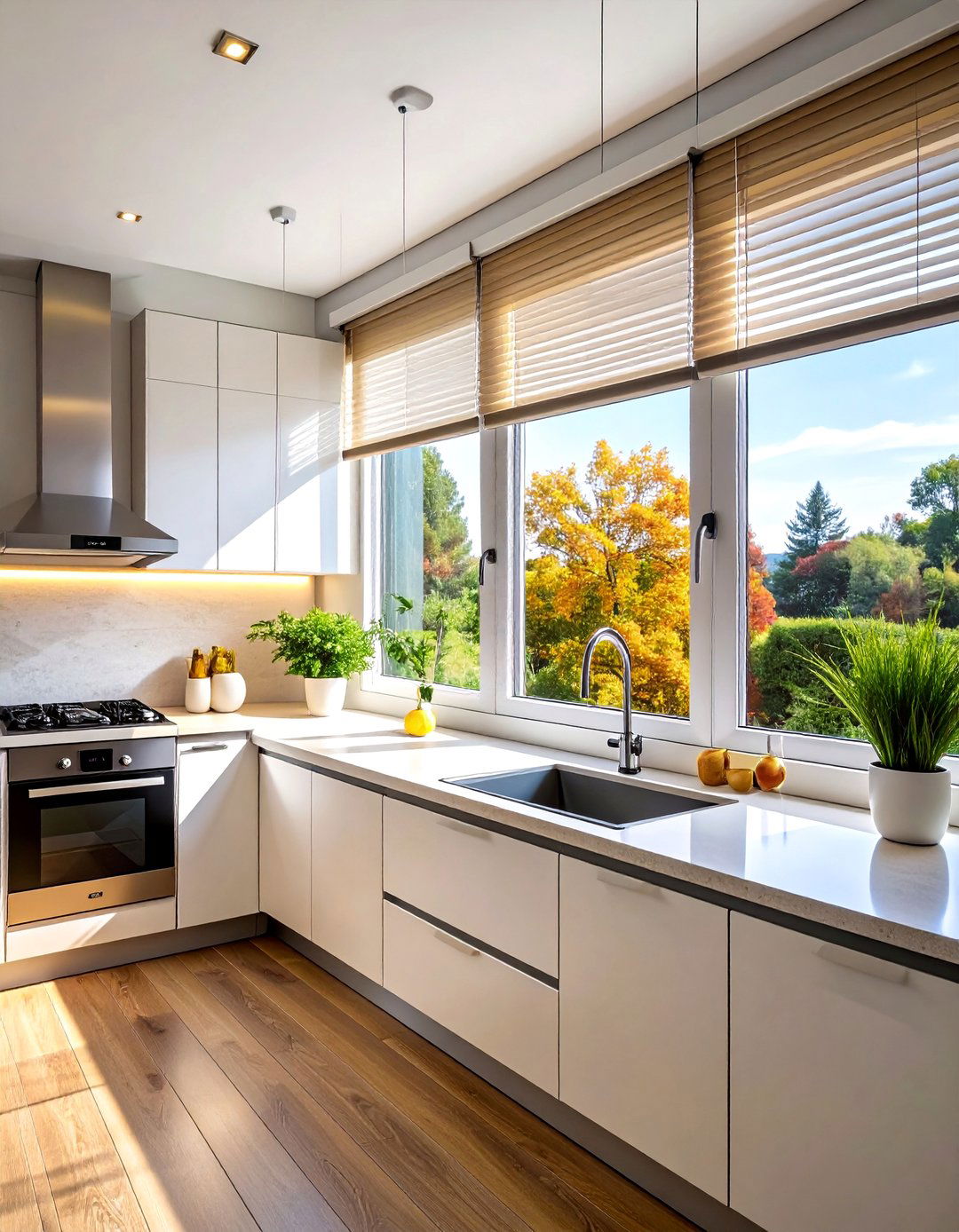 Kitchen Window Smart Technology Integration Design - 20 Kitchen Window Ideas