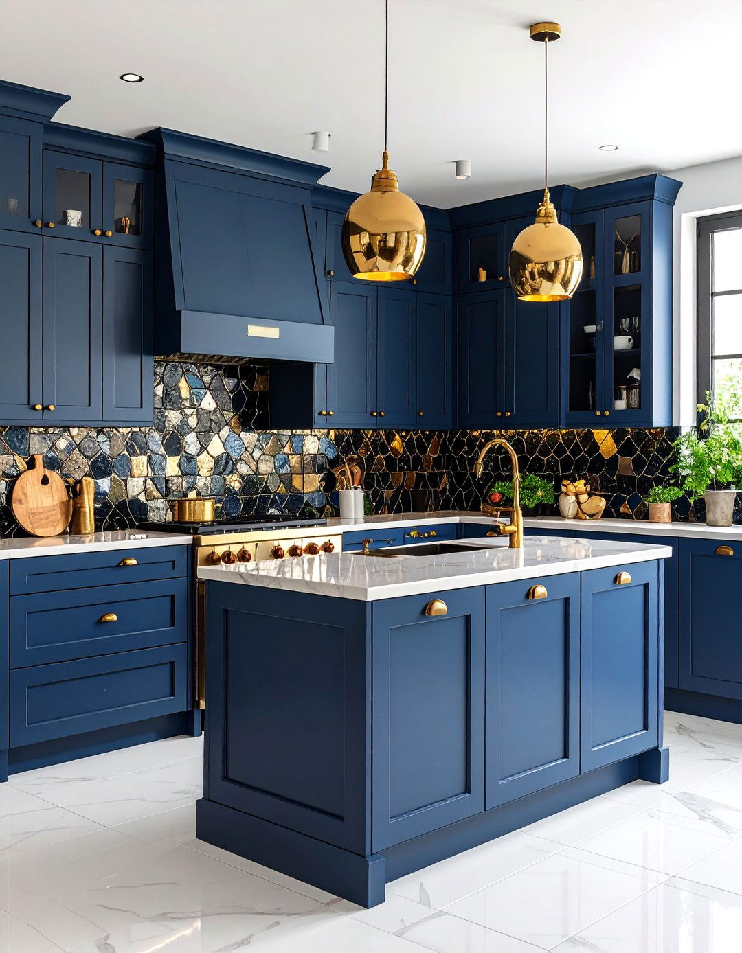Kitchen With Black Backsplash Eclectic Mosaic Artistry - 20 Kitchen With Black Backsplash