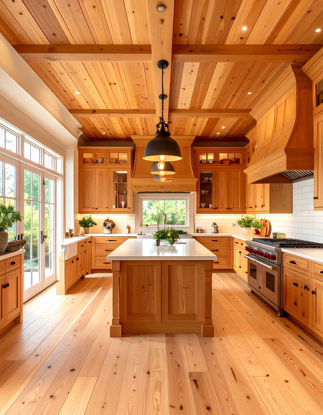 Kitchen Wood Slat Ceiling for Culinary Warmth - 20 Wood Slat Ceiling Ideas