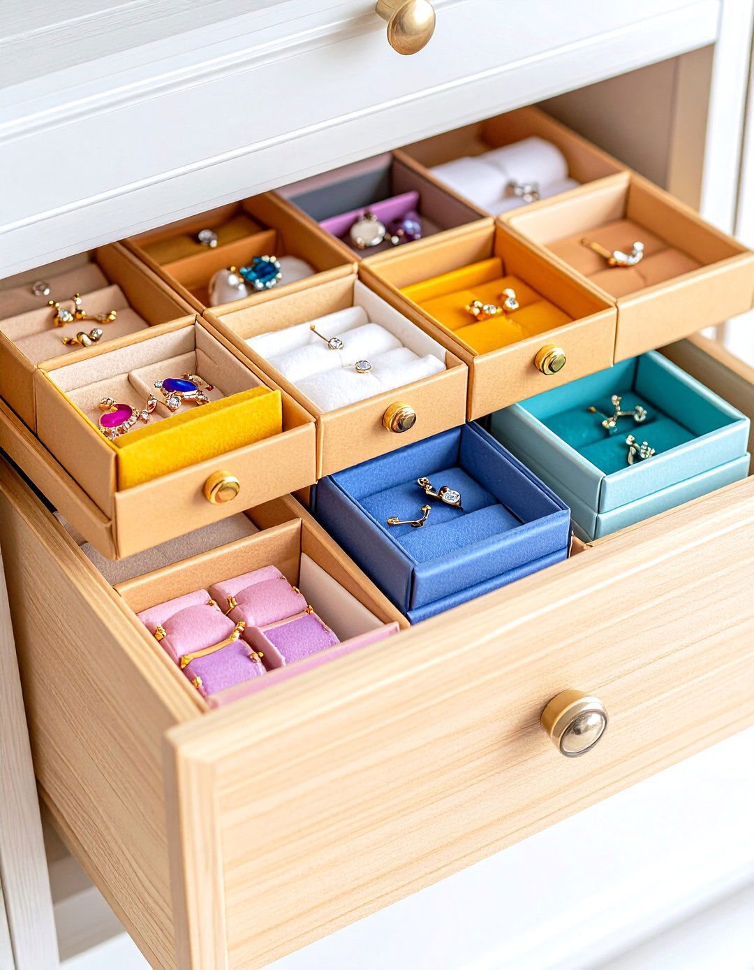 Kraft Gift Box Earring Storage Pods - 20 Earring Storage Ideas