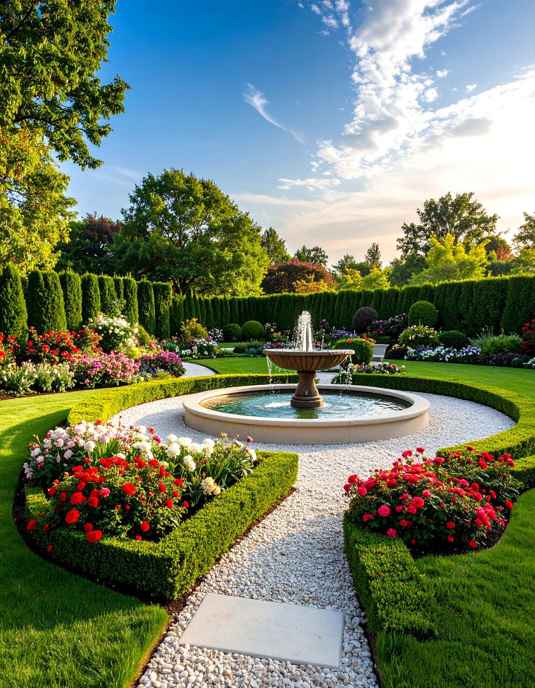 L Shaped Backyard Formal Garden Sanctuary - 20 L Shaped Backyard Ideas