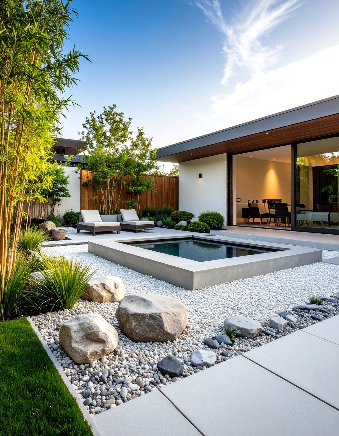 L Shaped Backyard Modern Minimalist Zen Garden - 20 L Shaped Backyard Ideas